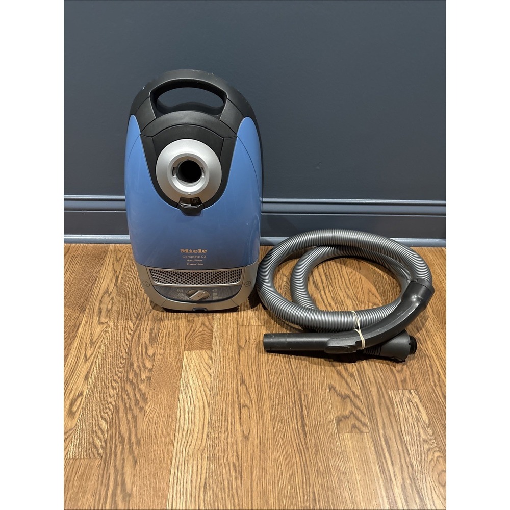 Miele C2 Hardfloor PowerLine Canister Vacuum Blue SFAE0 Base & Hose Only